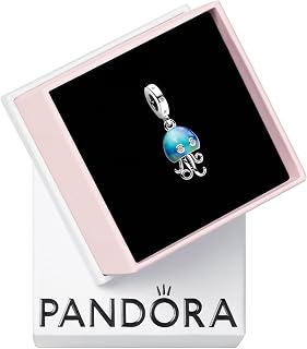 Color-Changing Jellyfish Dangle Charm - Compatible with PANDORA Moments - Stunning Jewelry for Women - Gift for Her - Sterling Silver & Enamel with Cubic Zirconia - With Gift Box