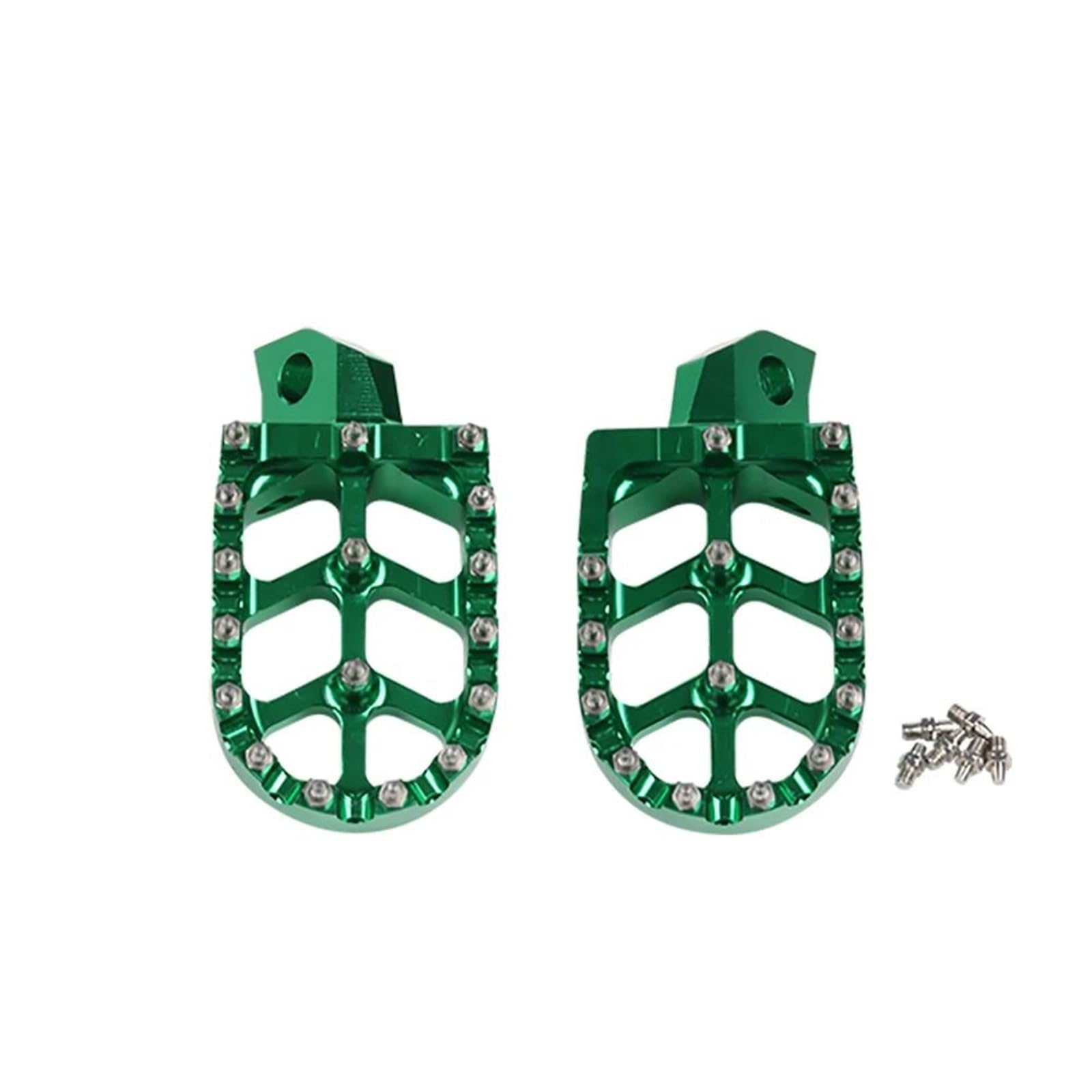 Pedane Poggiapiedi Per Moto Kawasaki KX/KDX - In Alluminio Forgiato, Denti Rimovibili, Antiscivolo