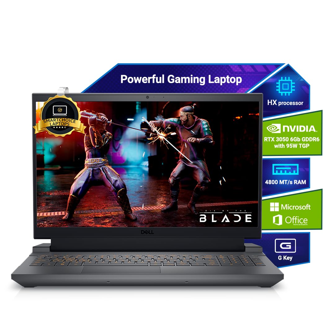 Dell G15, 13th Gen Intel Core i5-13450HX Processor, NVIDIA RTX