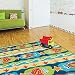 Jellybean FUN FISH Indoor/Outdoor Rug (21" X 33")