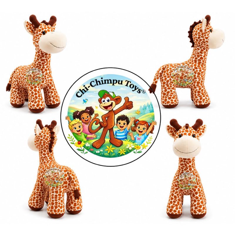 Image of Printed Giraffe Soft Toy 40 cm Plush Stuffed Animal for Kids
