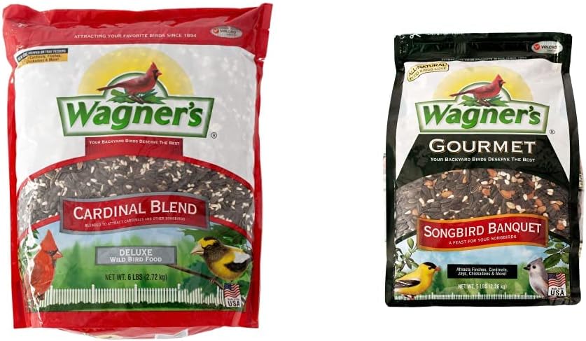 Wagner's Cardinal Blend Wild Bird Food and Songbird Banquet Wild Bird Food Bundle (5 lbs)