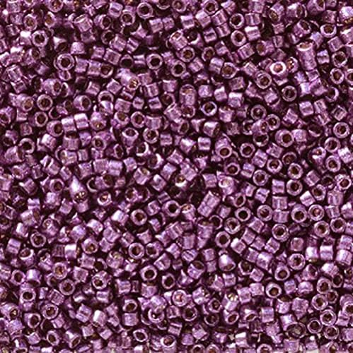Miyuki Delica 11/0 - Duracoat Galvanized Purple Orchid DB2508 - 250gms Bag of Japanese Glass Beads Bulk Bag of Japanese Glass Beads