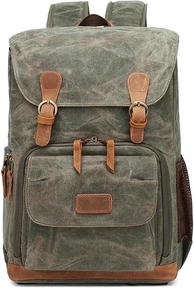 SLR Shoulder Camera Backpack Waterproof Lar Capacity Canvas Backpack Outdoor Bag Shoulder Camera Bag