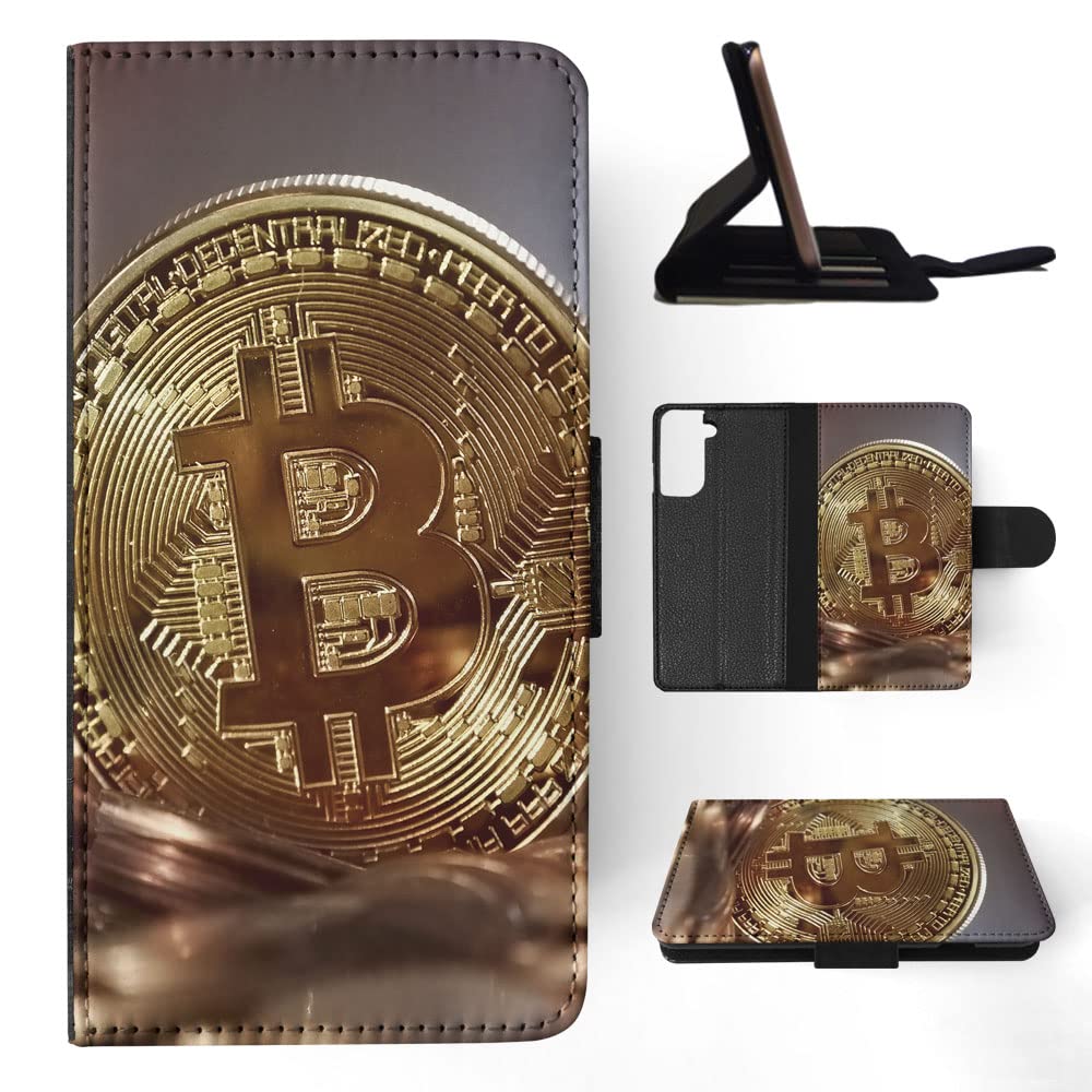 Bitcoin Cryptocurrency BTC Coin FLIP Wallet Phone CASE Cover for Samsung  Galaxy S21+ 5G Plus : Amazon.sg: Electronics