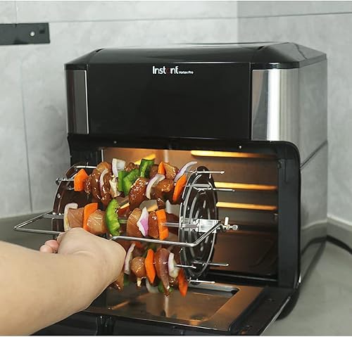 Miniatura 3 de Kispog Brochetas de asador para tostador, brochetas de repuesto de acero inoxidable, para horno freidora de aire, compatible con Instant Vortex Pro