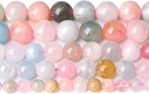 Miniatura 259 de 36 cuentas de cristal de larimar azul natural de 0.394 pulgadas para hacer joyas y pulseras Larimar azul,Jade birmano,Jade azul pavo real,Ágata