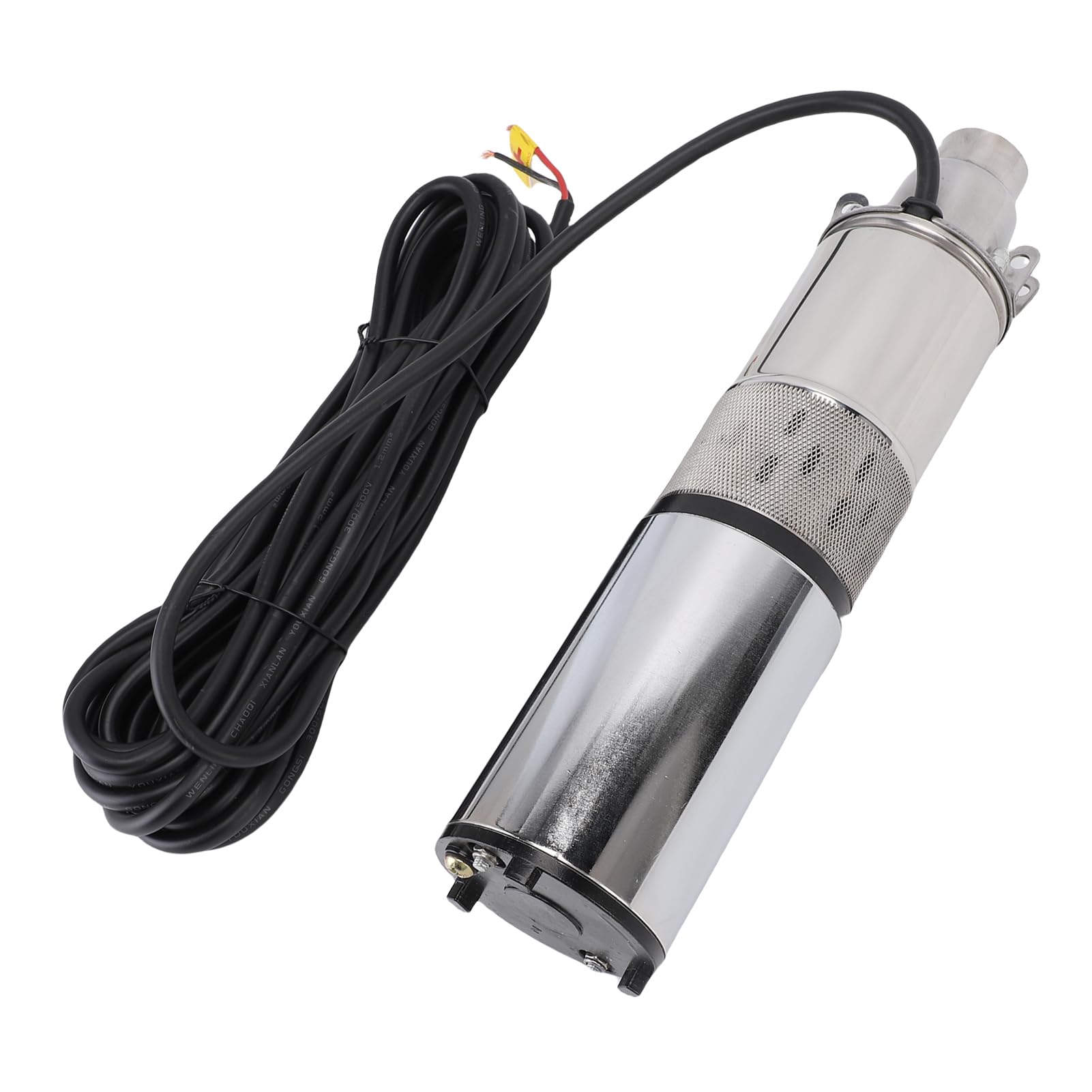 Bomba de Agua de Pozo Profundo Bomba Pozo Solar Sumergible 260W 24V 1.2m3/h Tornillo Acero Inoxidable con Cabeza 40m con Cable Alimentación 10m para