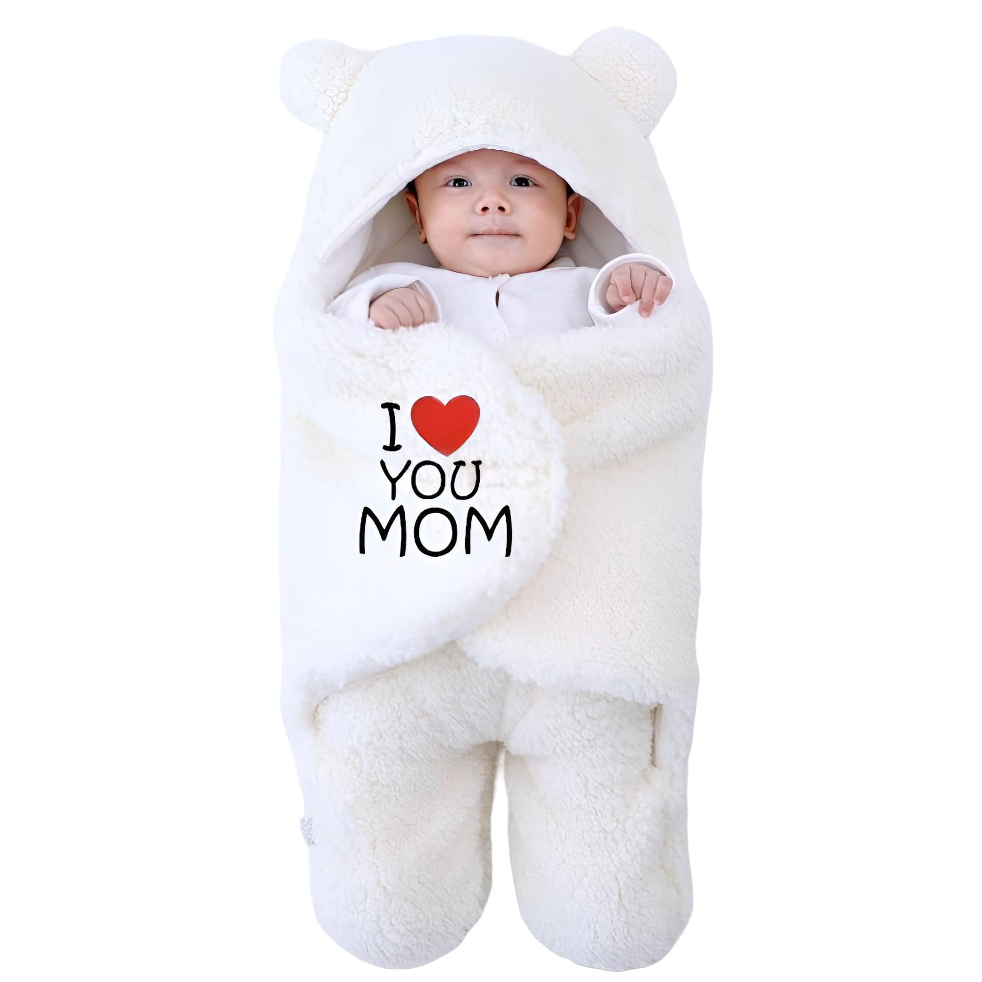 Hooded Embroidered Wearable Baby Sleeping Bag