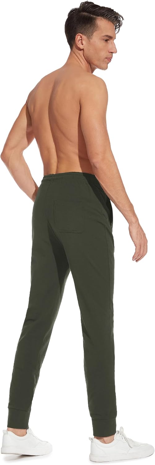 SEVEGO Men's 32"/34"/36"/38" Tall Inseam Lightweight Cotton Joggers Extra Long Sweatpants Athletic with Zipper Pockets - Image 9