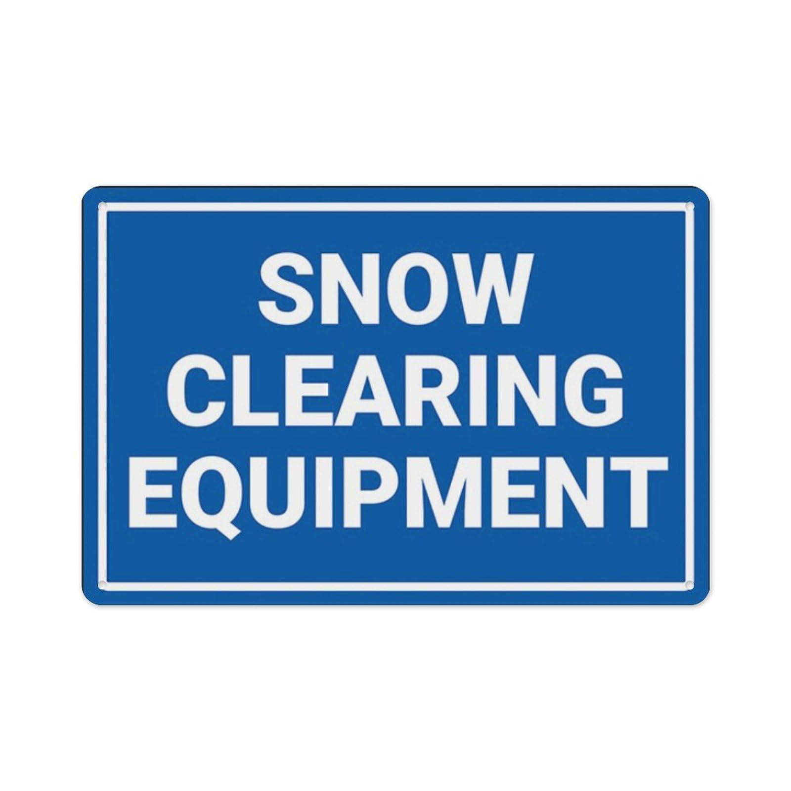 peiyeety Winter Equipment Signs Aluminum Tin Warning Signs For Home Outdoor Garden 12X16 Inches