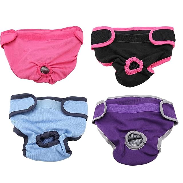 Foto 5 de 8 de Ropa interior para perros, Algodón suave y cómodo para mascotas, Mascotas sanitarias