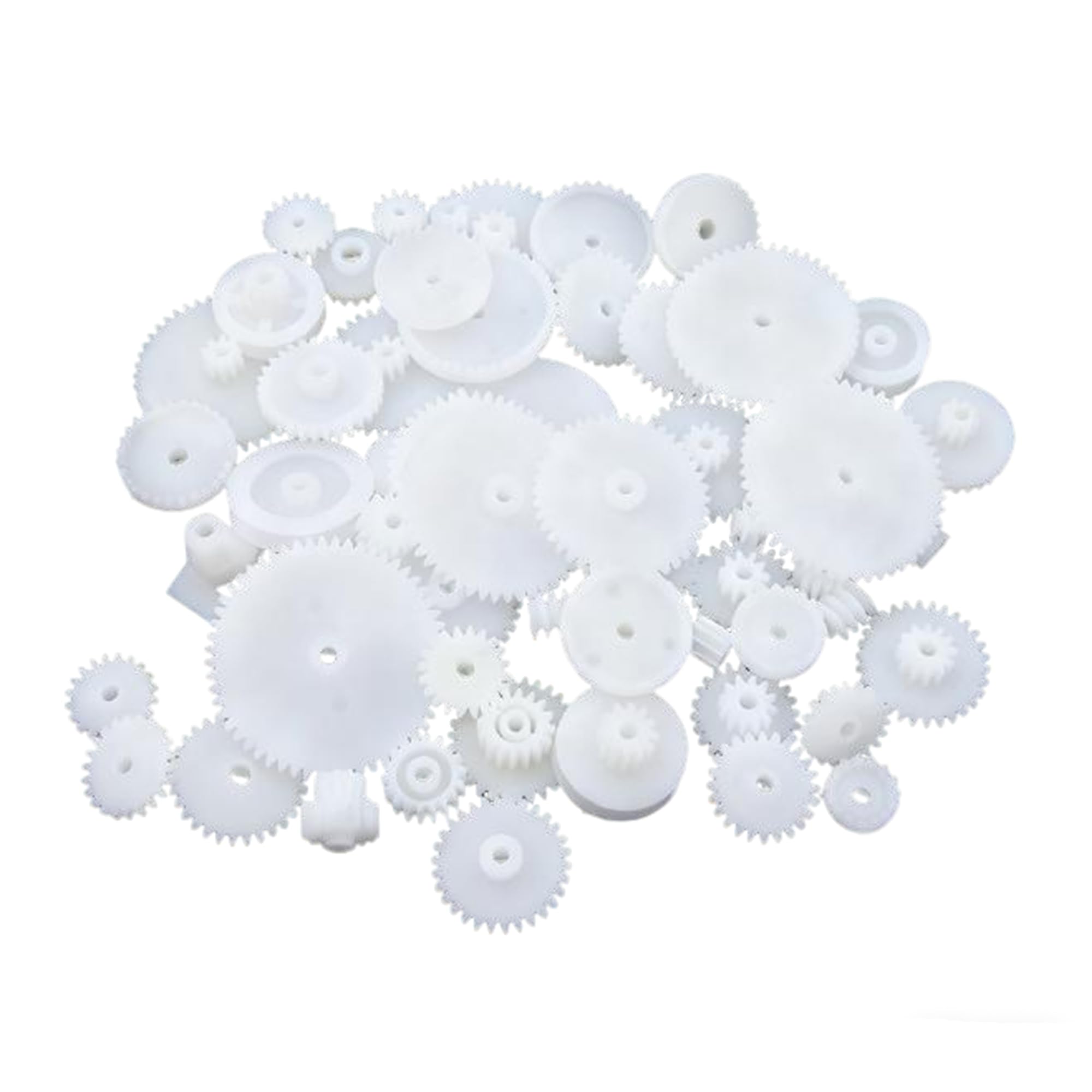 72 PCS Set Ingranaggi Plastica Piccolo Ingranaggio Plastica Traduzione Ingranaggi Modellismo Piccoli Set Fai da Te Giocattoli Modelli Robot Gear (A)