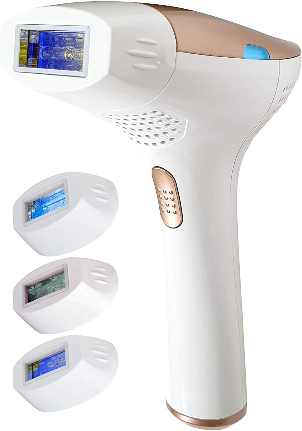 Faustina 3-in-1 IPL Hair Removal Device (3 Lamps, 1,500,000 Shots) Permanent Results for Face & Body, 5 Energy Levels