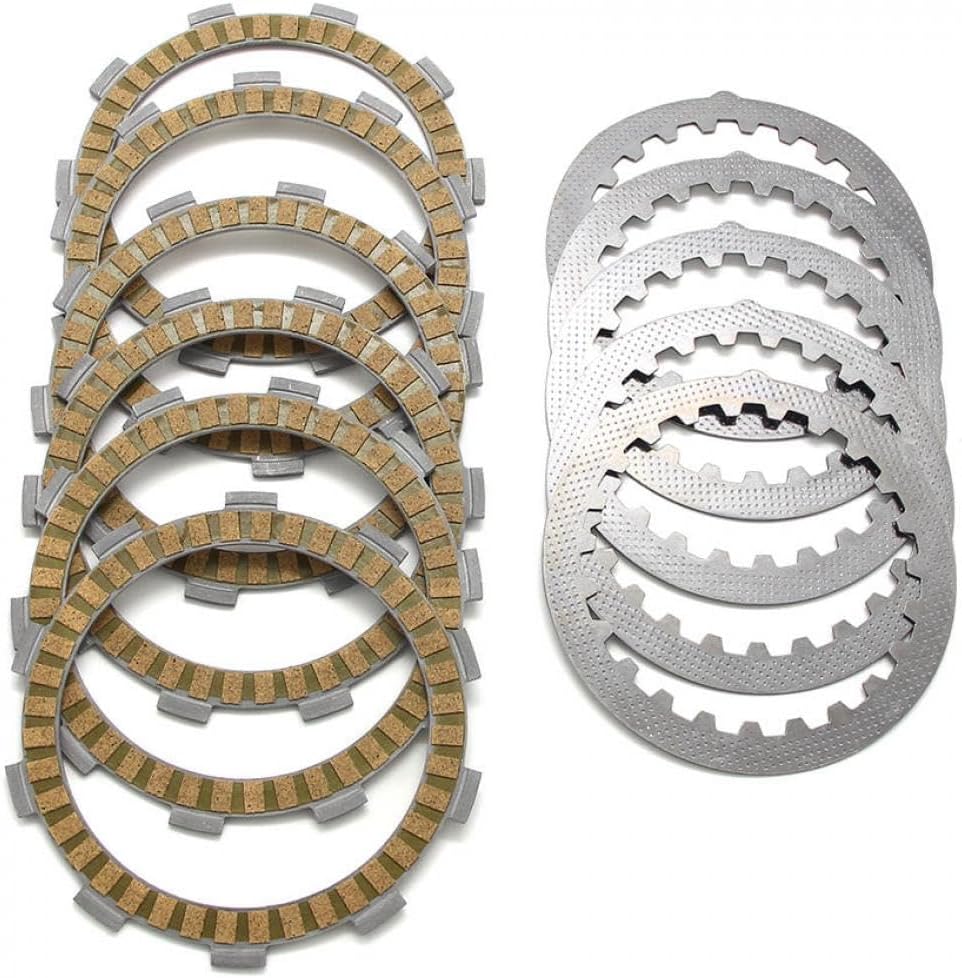Motorcycle Clutch Friction Disc Plate Kit 15x Compatible With Automotive Motorcycle Parts TZR125 2RK 3PC1 2 3 1987 1992 For Part Number 21V-16321-00 3XP-16321-00 1V1-16324-00