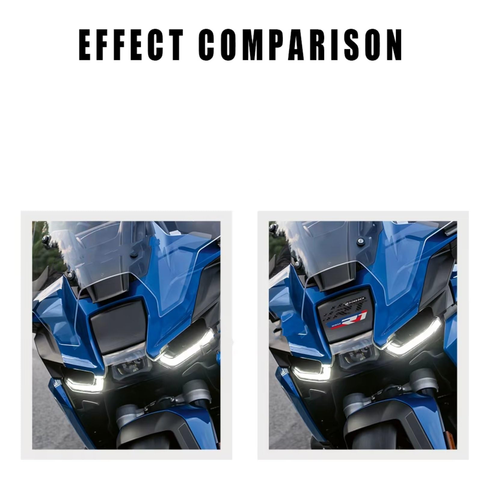Compatibile Con Per R1300 Per RT 2025 Carbon Look 3D Gel Moto Carenatura Anteriore Trim Protector Adesivo Impermeabile Antiscivolo Serbatoio(Triple Black)
