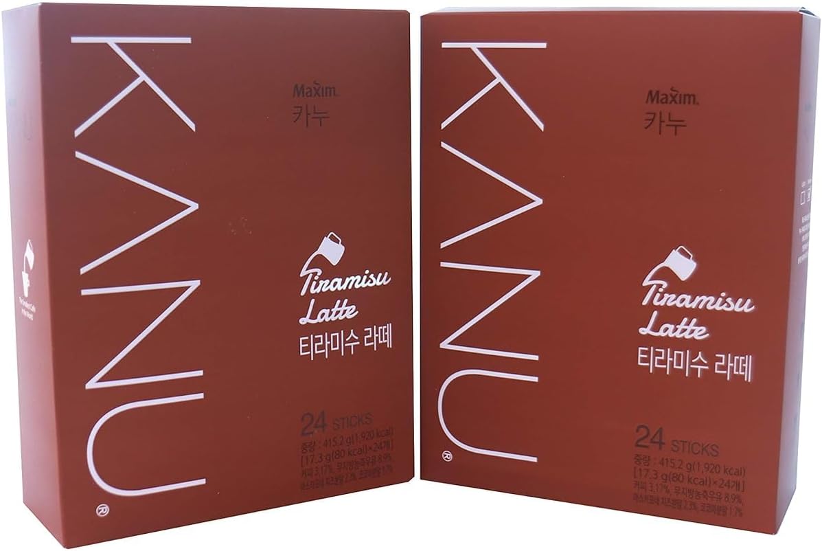 Maxim KANU Tiramisu Latte 48 Sticks (Pack of 2)