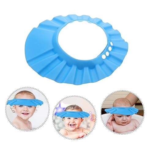 Miniatura 7 de Champú para niños, 1 unidad de enjuague de oídos, enjuague de oídos, baño azul, para ducha, sombrero de ojos, champú oscuro, ajustable, para bebés,