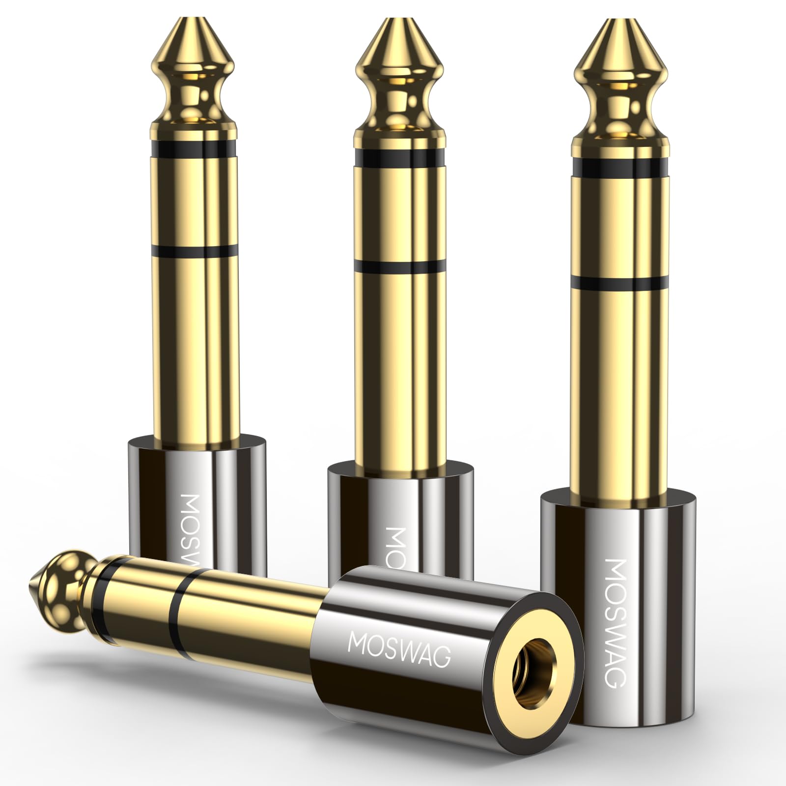 Amazon.com: MOSWAG 6.35mm (1/4 inch) Male to 3.5mm (1/8 inch