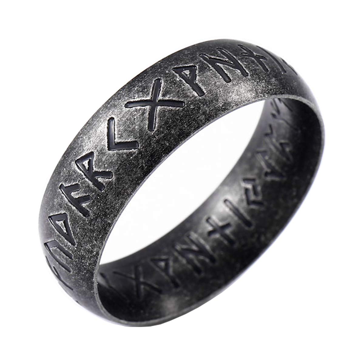 Titanium Rings Genuine Stainless Steel Jewelry Viking Norse Nordic Ring Band Ring for Gift