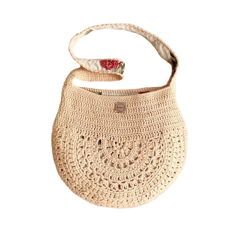 Bonza Bag - CREAM | Shoulder Bag, Purse, Handmade, Lined, Accessory, Paris, Eiffel, Travel, Holiday, Everyday, Macrame, Crochet, Tote, Gift (B0CDYWXVWQ) Amazon Price History, Amazon Price Tracker
