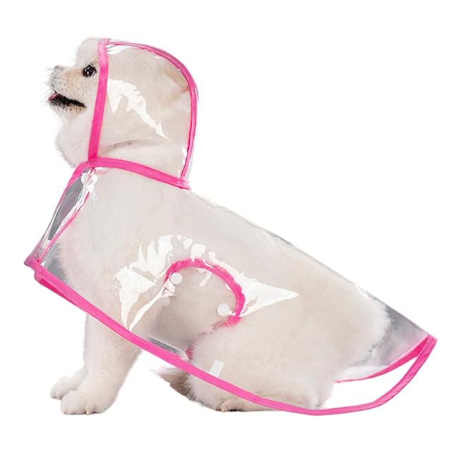 Foto 6 de 7 de Vdaxvme Impermeables transparentes para perros adecuados para ropa de perros grandes y pequeños