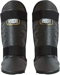 Protetor De Canela Com Pé - Preto E Branco Punch