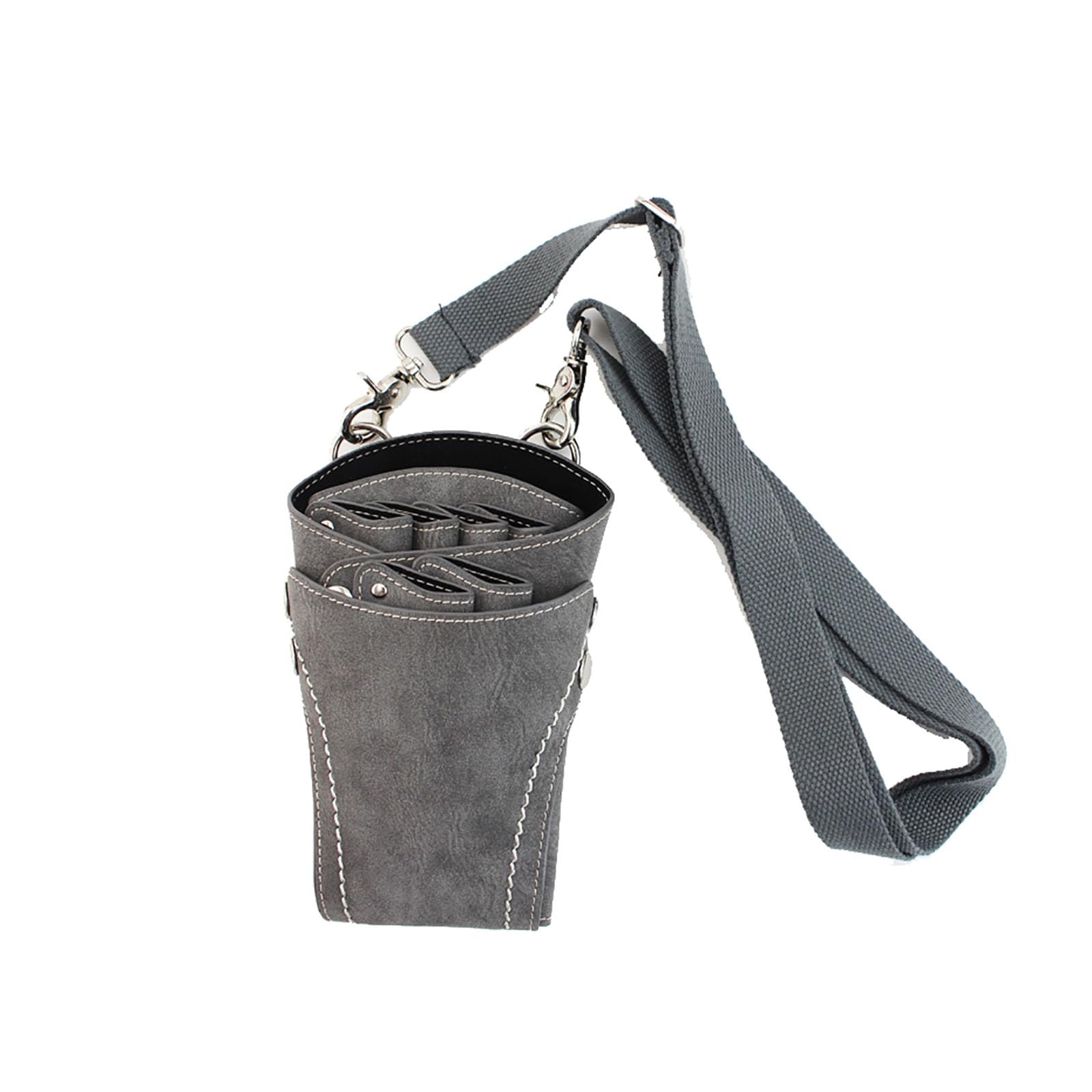 vrfvsdasAAS Hairdressing Tools Waist Bag, Barber Hair Scissors Bag,Pouch Hairdresser Scissor Holster Stylist Designer Session Box(Grey)