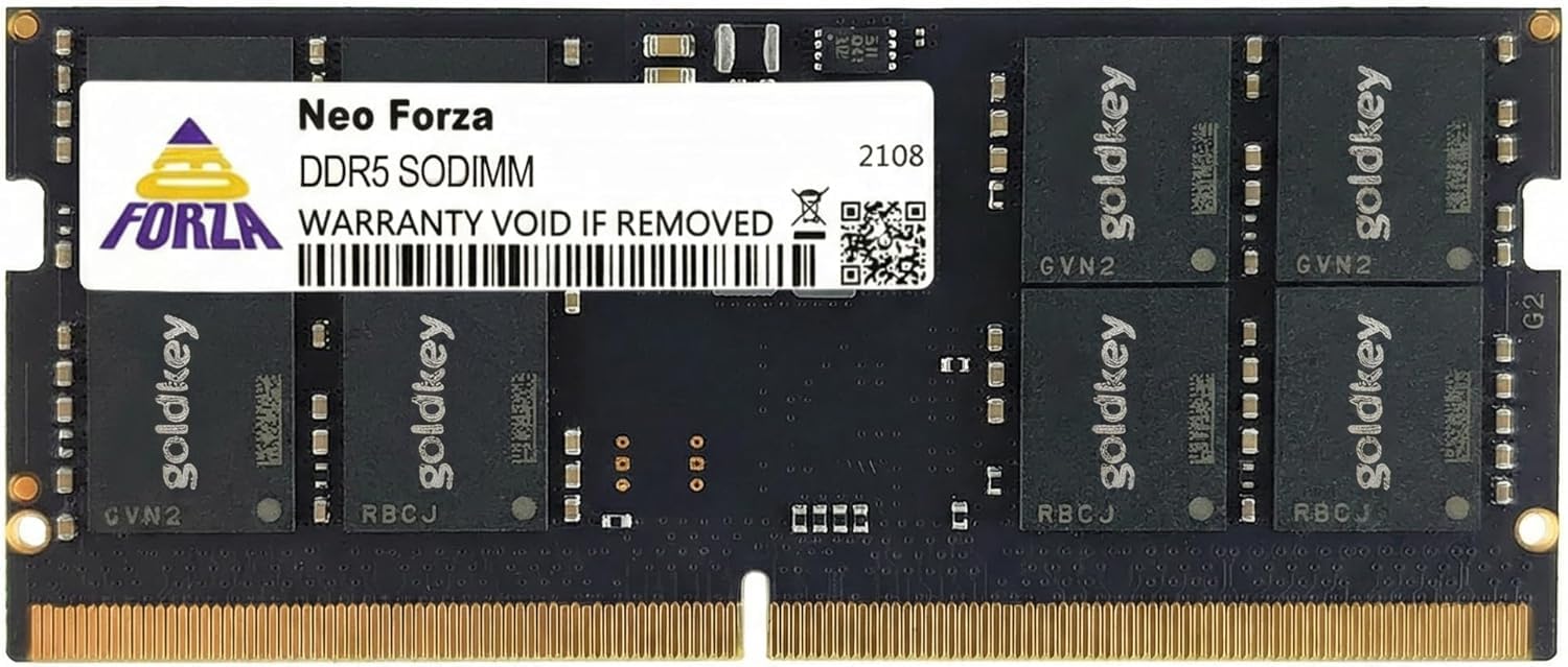 Neo Forza 16GB DDR5 4800MHz PC5-38400 CL40 SODIMM 1.1V 262-Pin