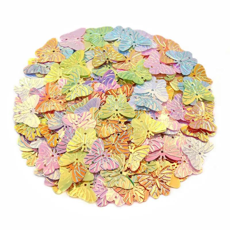 Cekiny do przyszywania, Cekiny PVC z 2 otworami do rękodzieła i szycia, wielokolorowe, różne rozmiary, 100-500 szt(23X30mm 300PCS LOT)
