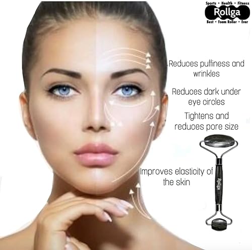 Miniatura 3 de Rollga - Rodillo de masaje facial para arrugas, hinchazón, ojeras debajo de los ojos y elasticidad de la piel.