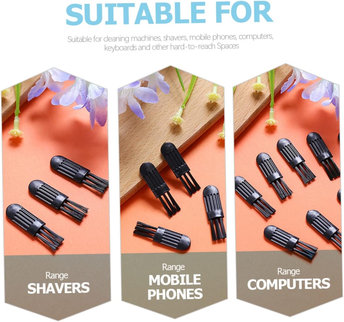 FOMIYES 400pcs Mini Cleaning Brush Tool for Electric Shaver Trimmer and Versatile Hair Removal Accessory for Men and Women Compact and Design for Grooming Kits
