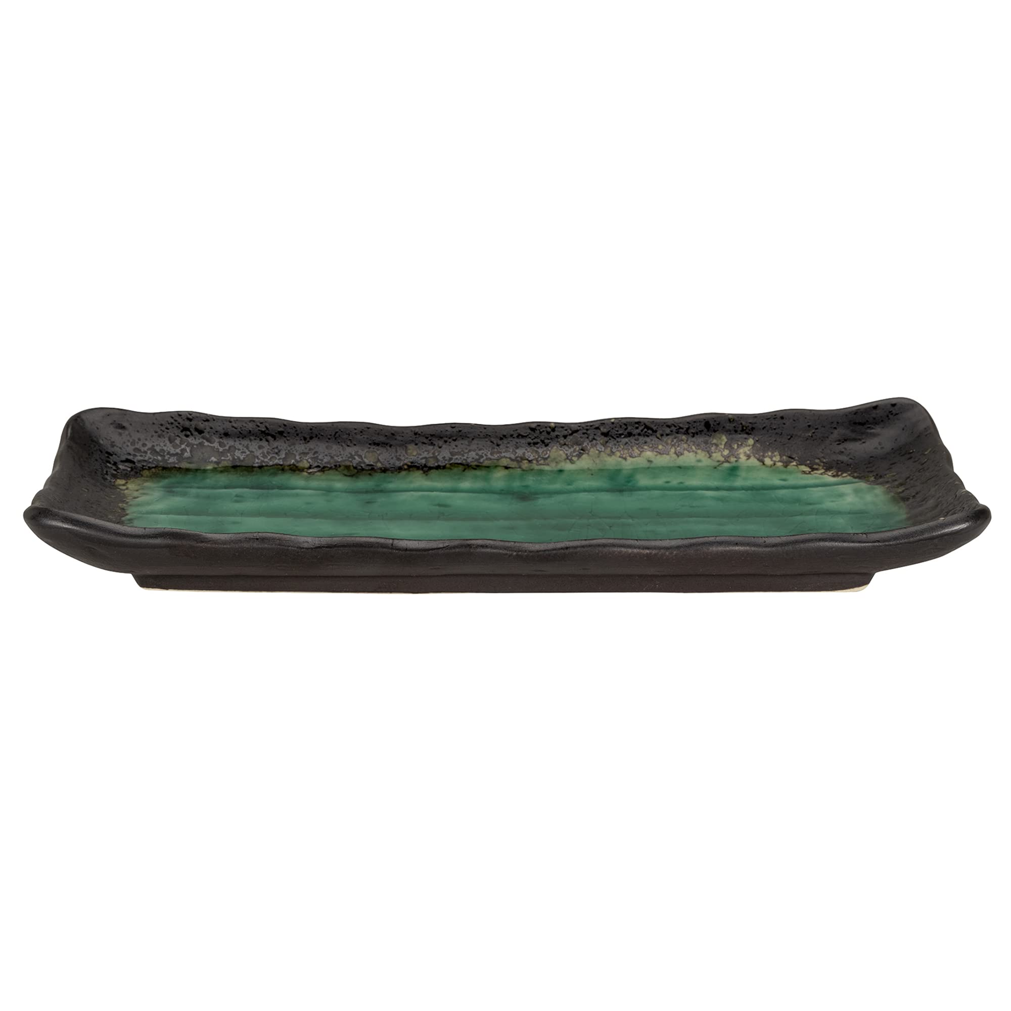 Minoyaki Green Ceramic Plate