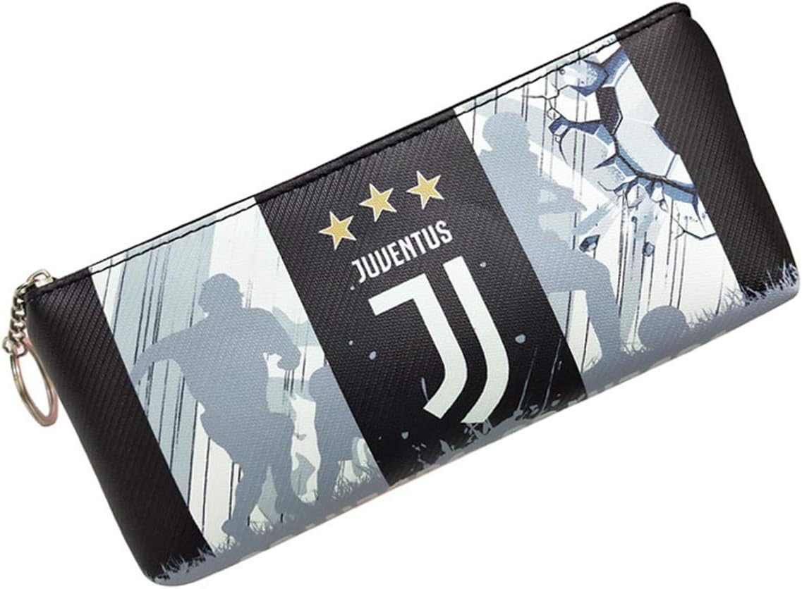 HZIJUE Juventus Soccer Team Pencil Case Marker Portable Storage Accessory Case