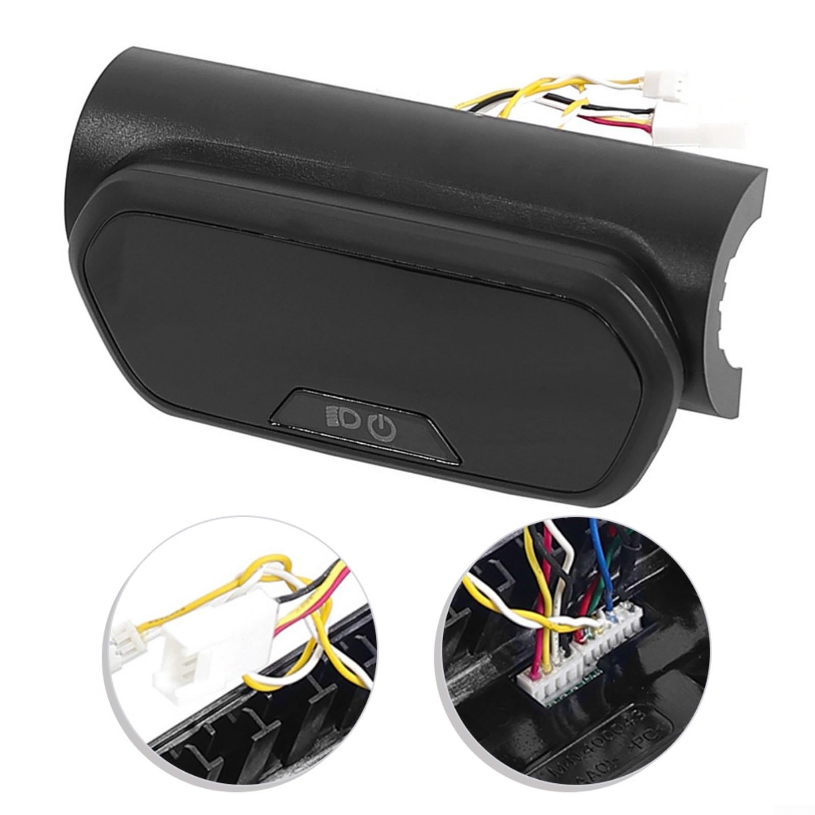 Conjunto de tablero ABS para scooter eléctrico Ninebot E2 E2 Plus, panel de interruptor, tablero de visualización de instrumentos, parte negra