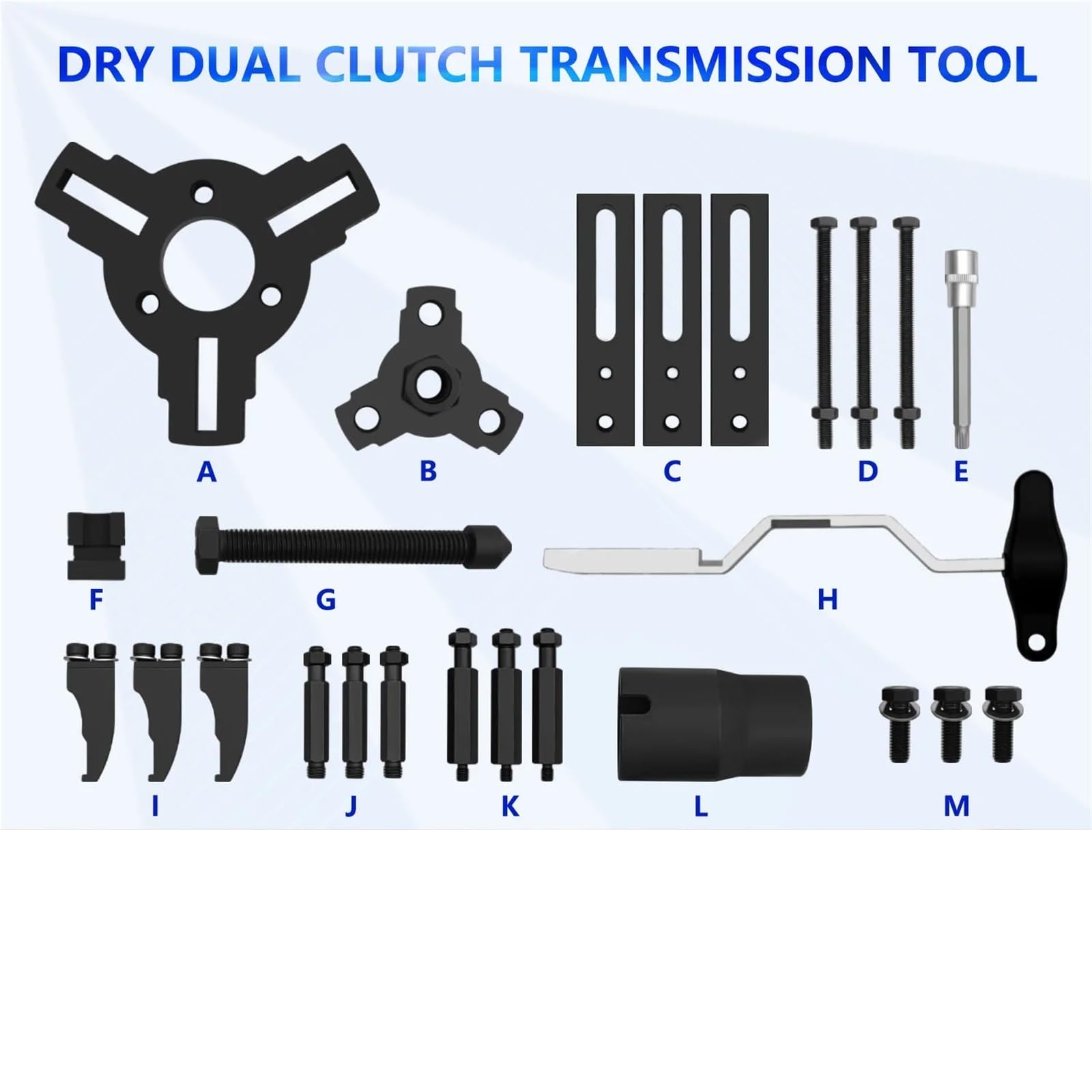 Kit centraggio Frizione Compatibile con Chevy Strumento Calibrazione Frizione per Auto 25 Pezzi Kit Installazione Rimozione Doppia Trasmissione Secco Volano Correttore Pilota