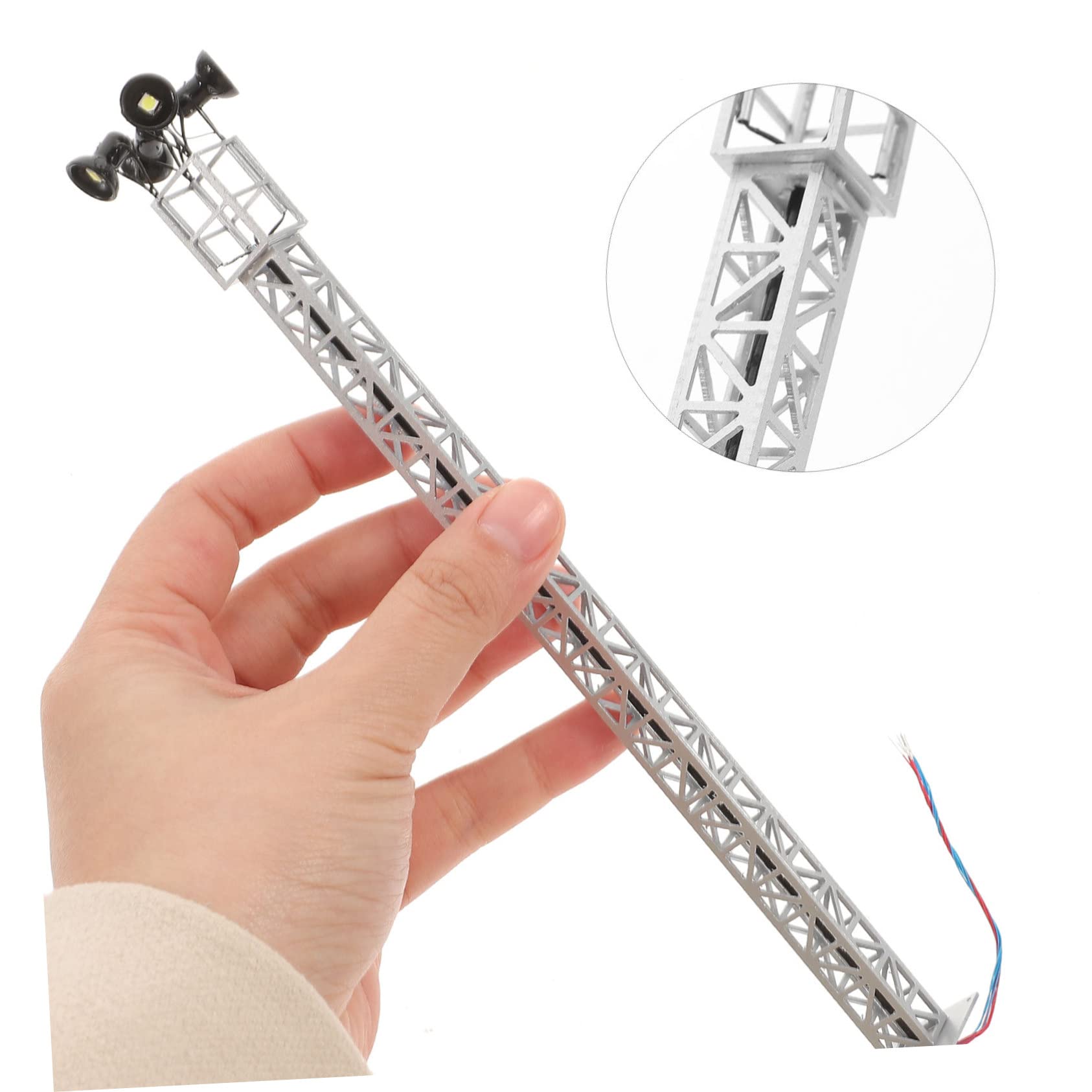 OHPHCALL Mini Train Model Railroad Traffic Light DIY Decor Model Railroad Accessories