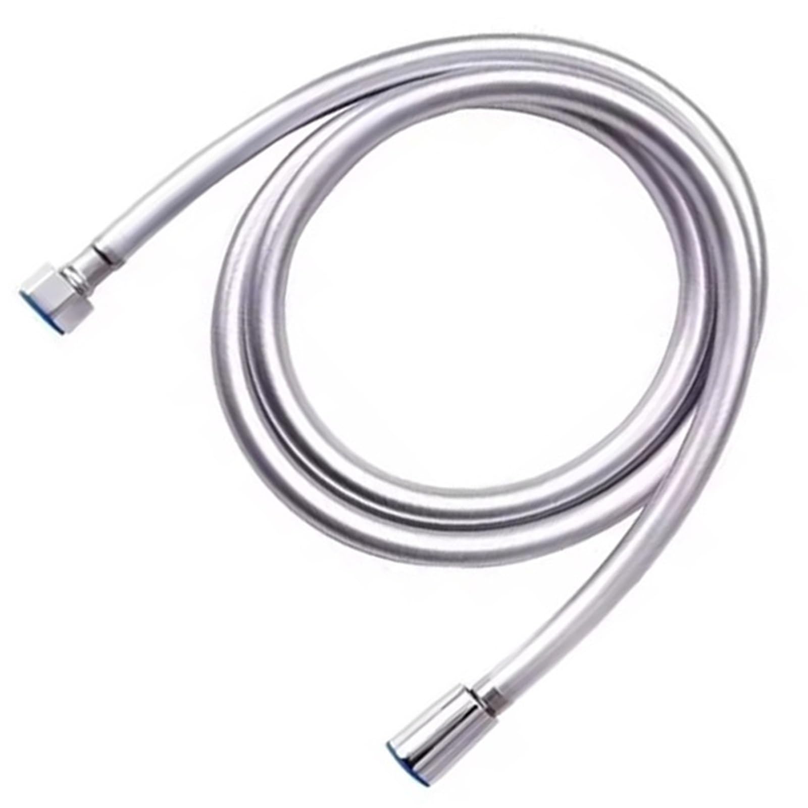 Djskldf Silver Tubo Pvc 1.5M Pvc High Pressure Shower Hose Flexible Tube For Bathroom Head Golden Black Bath Accessorie(Silver)