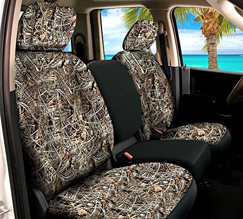 CarsCover Real Full Camo Seat Covers for Auto Truck Car SUV Woman Style Seat Cover (9pc Full Camo Low Back)