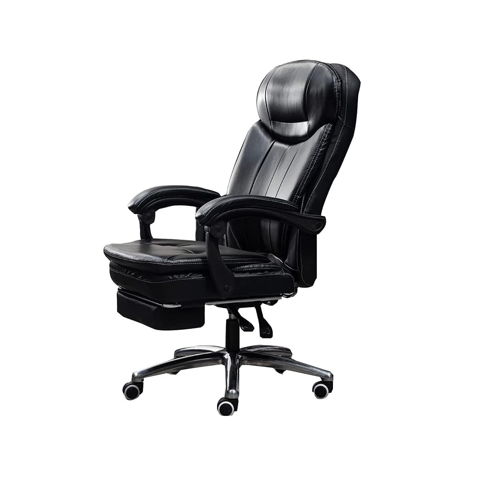 HTTGDGDH Ergonomic High Back Leather Office Chair Adjustable Height Executive Swivel Computer Task Chair For Home Desk Commercial Use,B