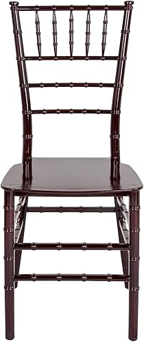 Miniatura 6 de Flash Furniture Silla Chiavari apilable de resina de caoba serie HERCULES Mahogany,Negro,Champán,Dorado,Oro