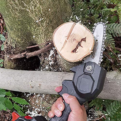 MOTOKER Battery Lopper Cordless Chainsaw, 4 inch Electric Lopper Chain Saw with 2AH Lithium Battery
