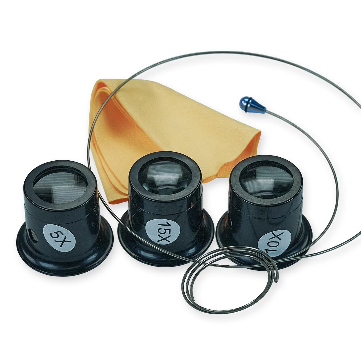 Eyeglass Loupe Loupes Headband Magnifier Watchmakers Magnifying Glass, Black - Image 3