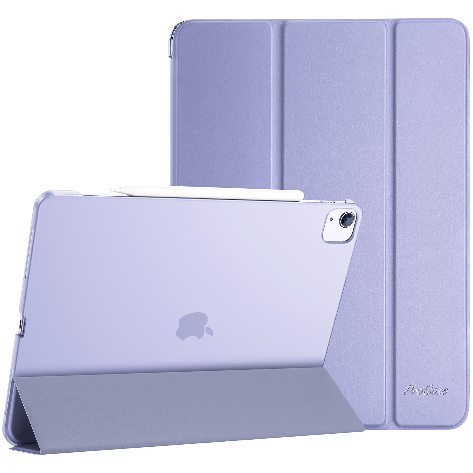 ProCase Smart Case for iPad Air 13 Inch (M3/M2) 2025/2024, ad Pro 12.9 Inch 6th/5th/4th/3rd Gen 2022/2021/2020/2018, Slim Stand Hard Back Shell Smart Cover -Purple