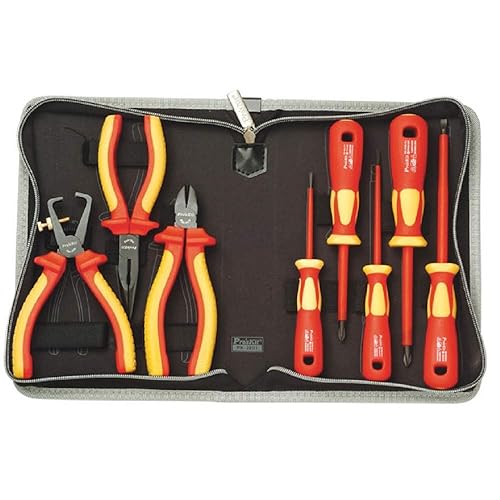Pro'sKit Juego de destornilladores y alicates aislados 902-215, 1000 V