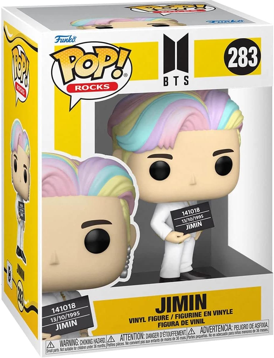 POP Rocks: BTS Butter - Jimin Funko Vinyl Figure (Bundled with Compatible Box Protector Case), Multicolored, 3.75 inches