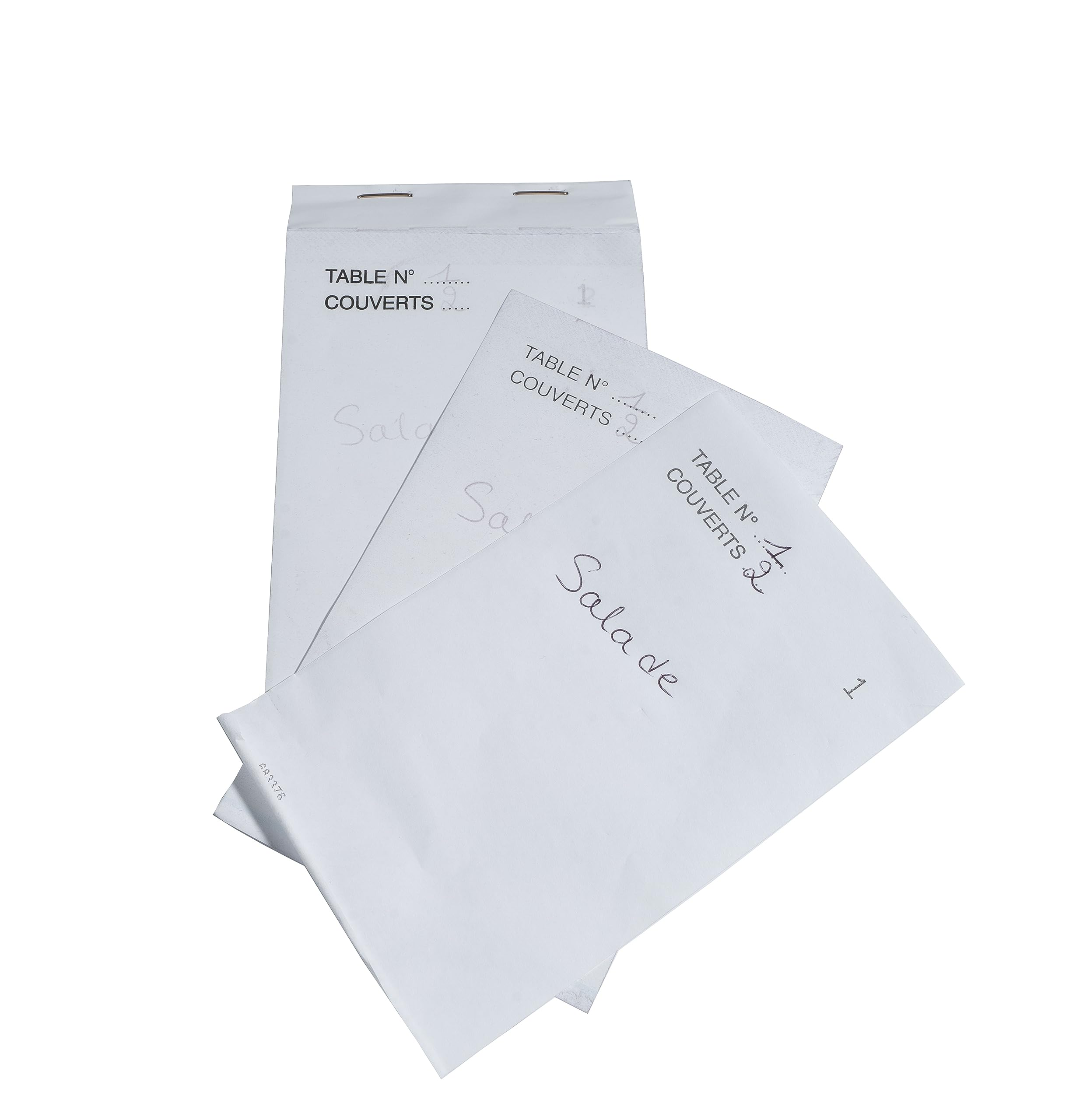 Exacompta - Réf. 96204E - Carton de 50 blocs Maître d'Hôtel - Carnet de commande pour restaurants - 50 feuillets blancs autocopiants en 3 exemplaires numérotés - Format vertical 9,6 x 17 cm