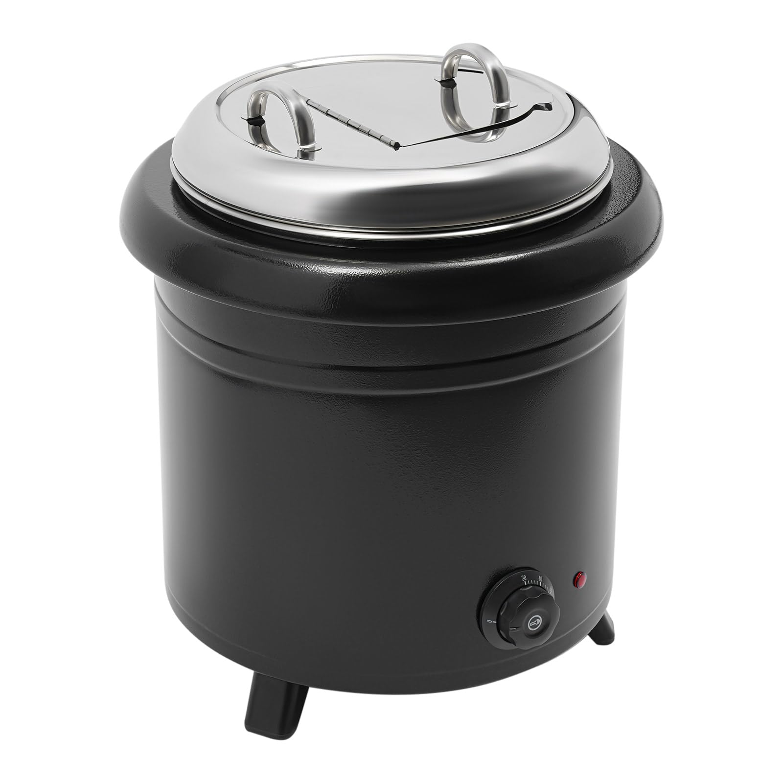 Calentador eléctrico de sopa de 13 l, 400 W, olla eléctrica con olla interior extraíble y tapa ajustable 30-85 °C, eléctrico, profesional, para bufés, cantinas, cafeterías