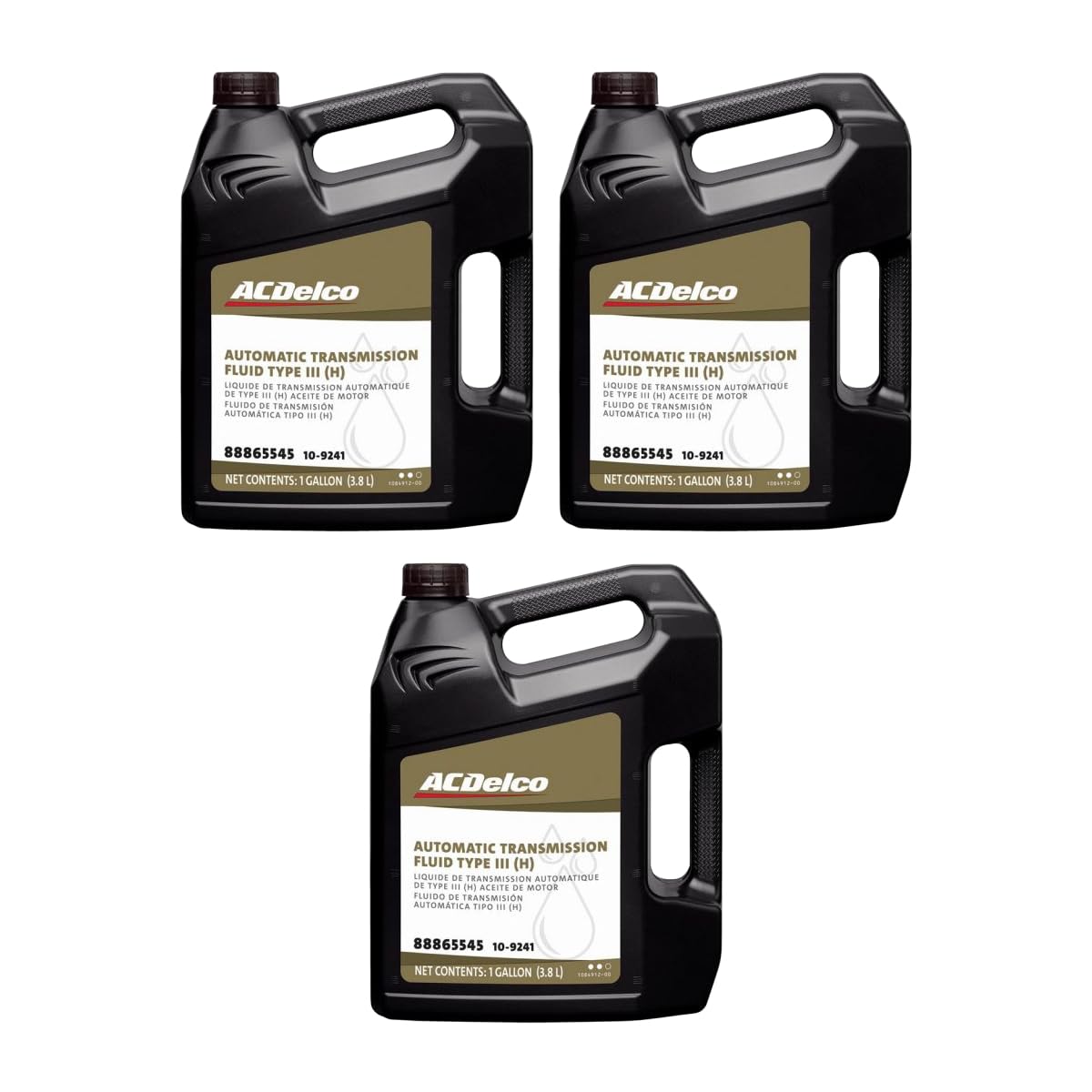 ACDelco Gold 10-9241 (88865545) Type III (H) Automatic Transmission Fluid - 1 gal (Case of 3)