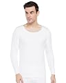 Amazon Brand - Symbol Men's Full Sleeve Thermal Top | Winter Wear | Body Warmer Vest (SYM-M-A24-THV-2000_White_L)